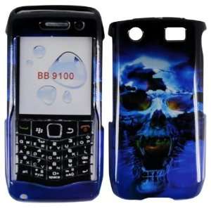  Hard Blue Cool Skull Case Cover Faceplate Protector for Blackberry 