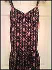 BETSEY JOHNSON Romantic Floral Lace Layered Silk Top 2  