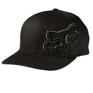  Fox Racing Youth Longo Flexfit Hat   Flex Fit/Black/Green 