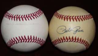16 Different Autographed Baseballs Bobby Thomson Pete Rose COA  