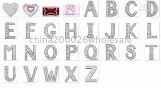 DIY Accessories rhinestone Slide letter Charm 130pc A Z  
