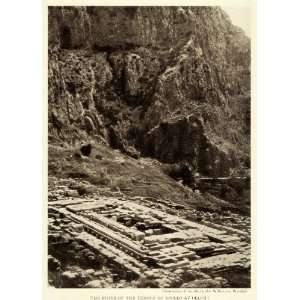 com 1922 Print Temple of Apollo Delphi Ruins Structure Greece Oracle 