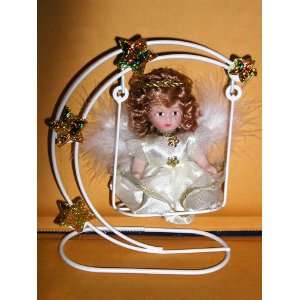 MAGICAL FAIRY PORCELAIN BISQUE DECOR ACCENT CANDY STARCHILD DOLL With 