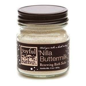  Joyful Bath Co Renewing Bath Salts, Nilla Buttermilk, 8 oz 