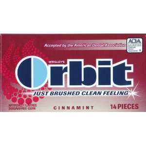Wrigleys Orbit Cinnamint Sugarfree Chewing Gum 24 14  