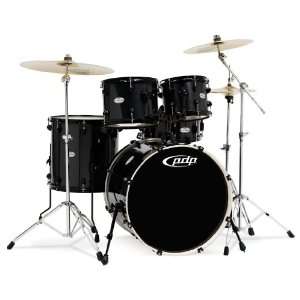  Pacific PDMA2215BK Mainstage 5pc Kit w/Cymbals and Hardware, Black 