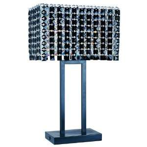   Black Ice Contemporary / Modern Four Light Table Lamp from the Black