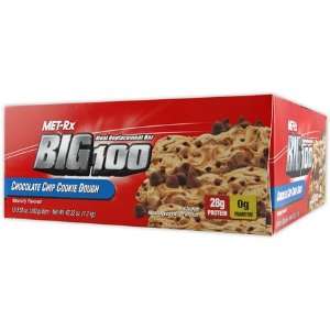 Big 100 High Protein Bars, Chocolate Almond, 12 Bars, From Met Rx