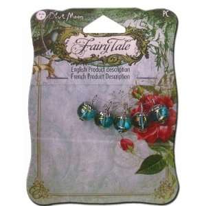 Blue Moon Beads   Fairy Tale   Glass and Metal Jewelry Drop   Round 