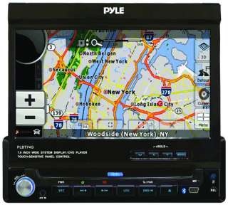 NEW PYLE PLBT74G 7 TOUCH SCREN DVD  USB AUX GPS Navigation Car 