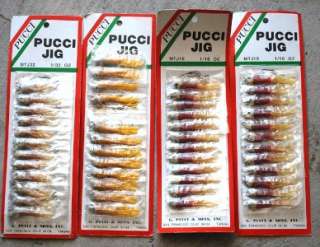 Lot New Pucci Jig Spin Lures Fishing Old Stock 1/16 oz  