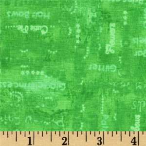  45 Wide Happiness Is Cutie Pie Green Tea Fabric By The 