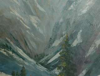 Original Oil Montana Mountain Landscape by Merle Duncan  