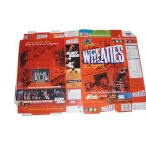  Texas Western Multi Sig Wheaties Box Sports Collectibles
