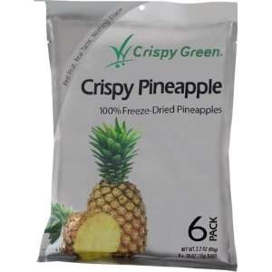 Crispy Green Fruit Snacks, Crispy, Pineapples, 2.2 oz, 3 ct (Quantity 