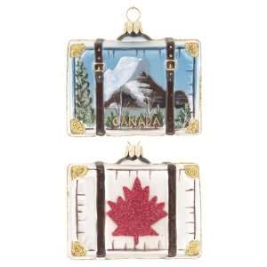  Personalized Canada Suitcase Christmas Ornament