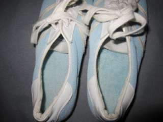   Vtg Adidas Made in France LOVE SET Tennis Court Shoes, Blue & White W8