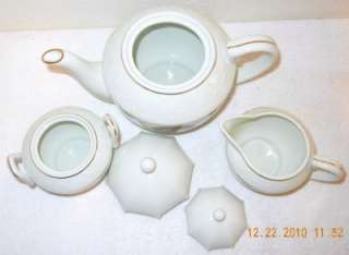 Hummel Porcelain Tea Set Stormy Weather 5 Pieces Tea Pot Sugar 