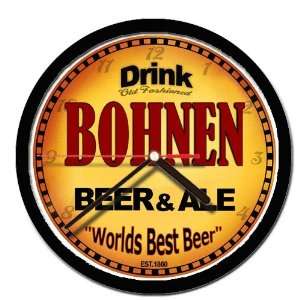  BOHNEN beer and ale cerveza wall clock 