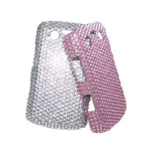   Tech Silver & Pink Diamante Cases/ Covers for BlackBerry 9700 Bold II