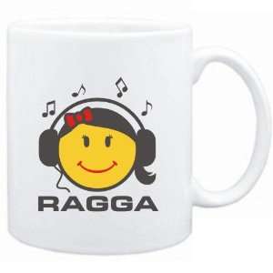  Mug White  Ragga   female smiley  Music Sports 
