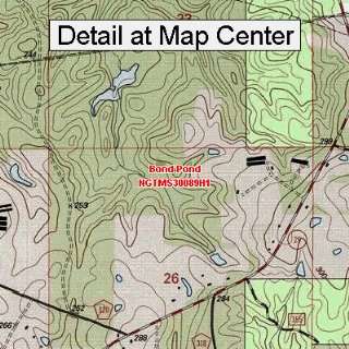  USGS Topographic Quadrangle Map   Bond Pond, Mississippi 