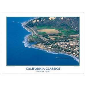  Ventura Point Surfing Poster Print