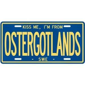  NEW  KISS ME , I AM FROM OSTERGOTLANDS  SWEDEN LICENSE 