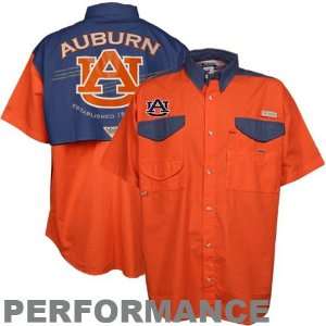 NCAA Columbia Auburn Tigers Orange Navy Blue Bonehead Supreme Short 