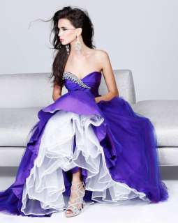 2012 New Style Purple Skirt Bride Bridesmaid Wedding Dress Gown Robe 