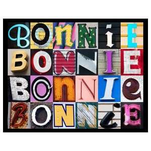  BONNIE Personalized Name Poster Using Sign Letters (Large 