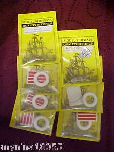 MODEL SHIPWAYS QUALITY FITTING SEARCH LIGHTS/LIFE RING  