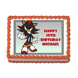   HEDGEHOG #2 WII DS GAME Edible Birthday Party Cake Image Topper Sonic
