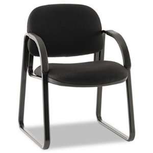   Sensible Seating Guest Arm Chair, Tectonic Fabric, Black Electronics