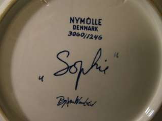 Bjorn Wiinblad Nymolle Denmark SOPHIE Cobalt Plate 3060/1246  