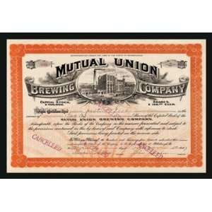  Mutual Union Brewing Company 20x30 poster