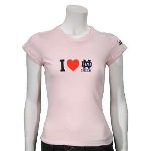   Dame Fighting Irish Pink Girls Team Love T shirt