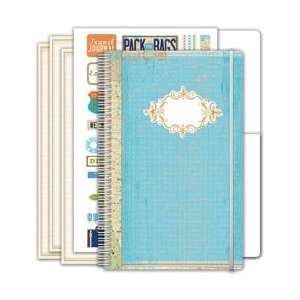 Thru LYB Pack Your Bags Journal Album Kit Debossing Accent 7X11; 2 