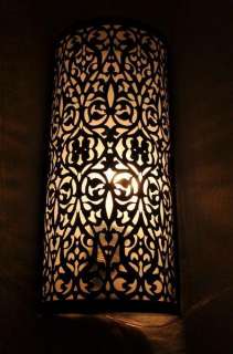 Moroccan Black Oxidized Wall Lamp/Sconce  
