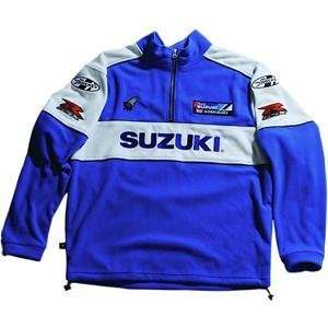   Rocket Suzuki Team Fleece Pullover   X Small/Blue/White Automotive
