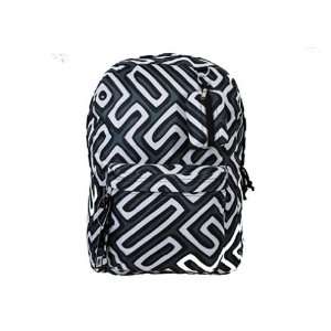  17 AIR EXPRESS STYLISH PRINTED BACKPACK W/ WHITE LINES 