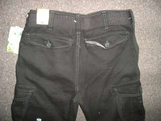 NWT WEARFIRST Boys 6 Pocket Cargo Pants w/ Belt Sz 16 BLACK  