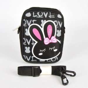  Love Rabbit Tote Mini Waist Bum Bag Strap Black 