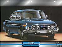 1956 56 TATRA 603 Czech Car 8.5x11 Print Sheet  