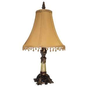  Abigail Antique Gold and Silver Accent Table Lamp