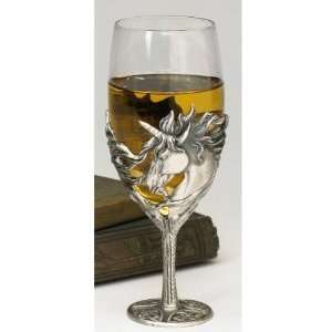  Xoticbrands 8 Mystic Unicorn Pewter Wine Goblet