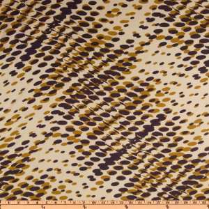   Abstract Purple/Mustard Fabric By The Yard Arts, Crafts & Sewing