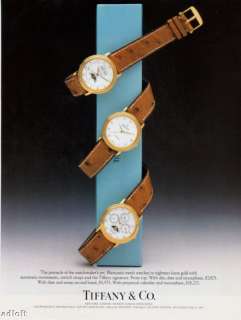 1989 Moonphase Blancpain Watch Tiffany & Co. print ad  