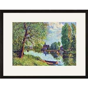  Sisley River at Moret sur Loing Framed Print Patio, Lawn 