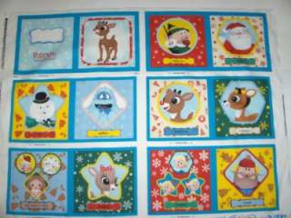 Rudolpjh the Red Nosed Reindeer Soft Story Book/Cheater Quilt Square 